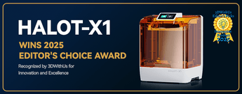 HALOT-X1 Wins “Editor’s Choice Award” from 3DWithUs - PioCreat 3D Store